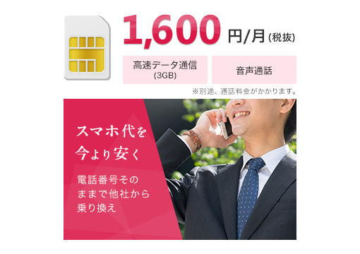 スマホ代を今より安く 電話番号そのままで他社から乗り換え